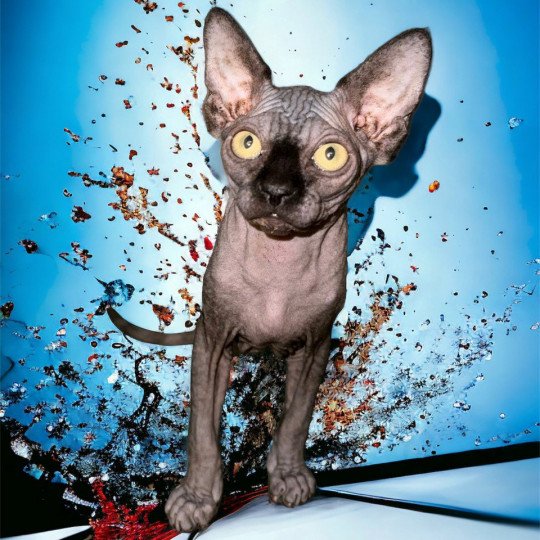 chaton Sphynx black Ulysse Chatterie Des Joyaux d’Égypte