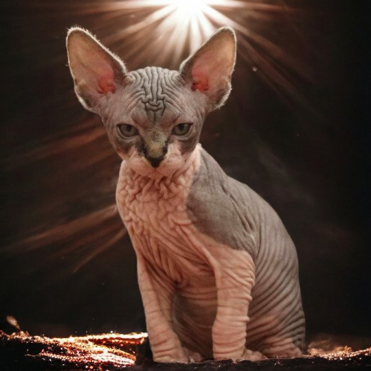 chat Sphynx brown tabby bicolor U'Kéhops Chatterie Des Joyaux d’Égypte